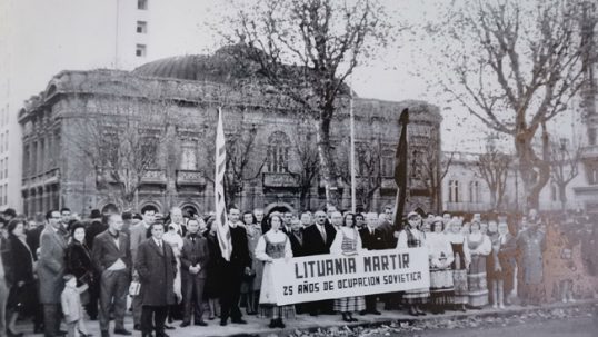 Lithuanian anti-Soviet protest in Uruguay